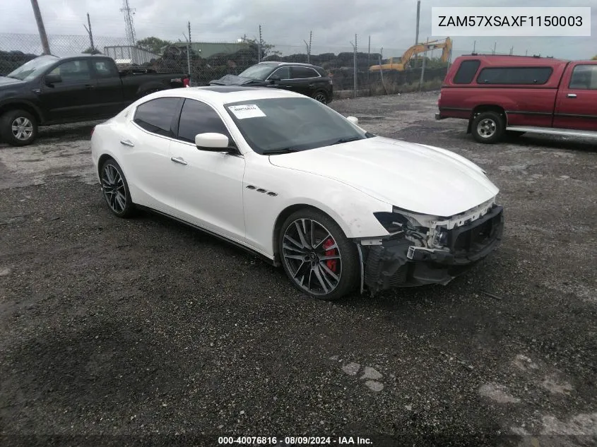 ZAM57XSAXF1150003 2015 Maserati Ghibli