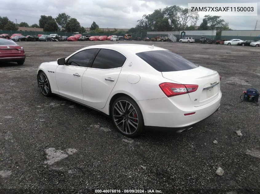 ZAM57XSAXF1150003 2015 Maserati Ghibli