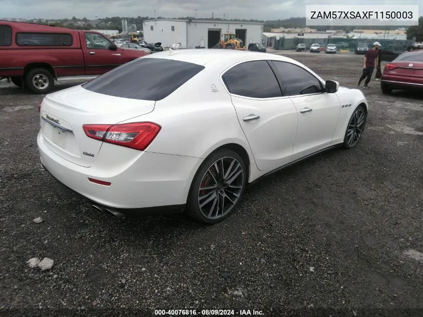 ZAM57XSAXF1150003 2015 Maserati Ghibli