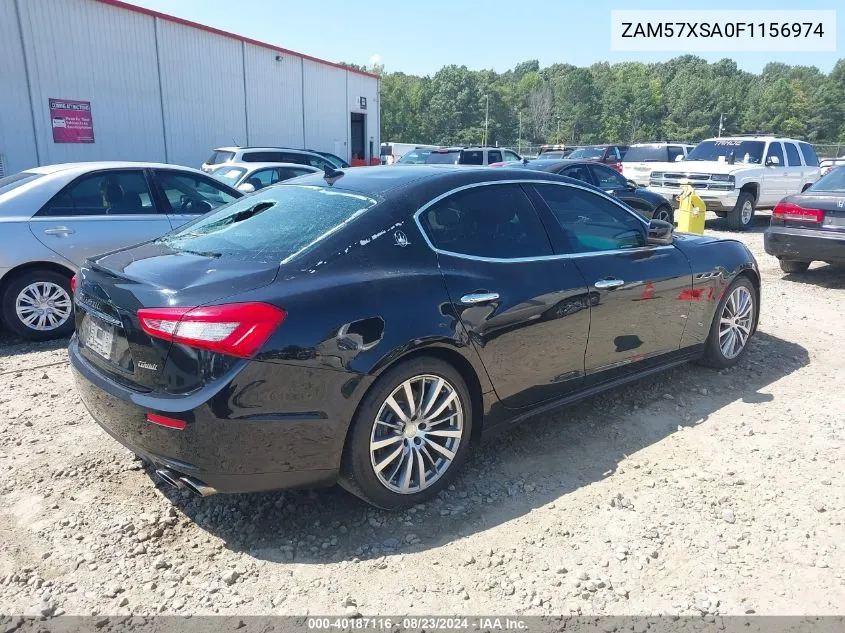 2015 Maserati Ghibli VIN: ZAM57XSA0F1156974 Lot: 40187116