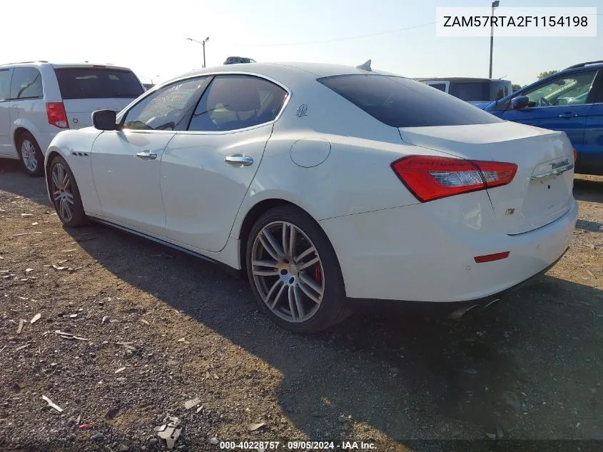 ZAM57RTA2F1154198 2015 Maserati Ghibli S/Q4