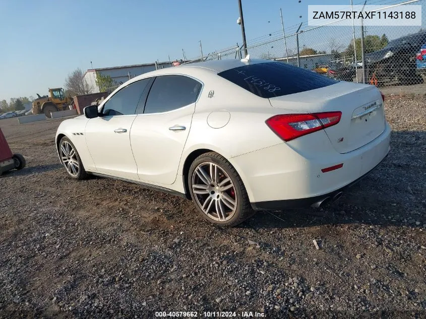 ZAM57RTAXF1143188 2015 Maserati Ghibli S/Q4