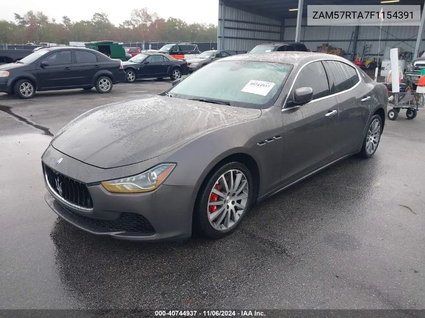 2015 Maserati Ghibli S Q4 VIN: ZAM57RTA7F1154391 Lot: 40744937