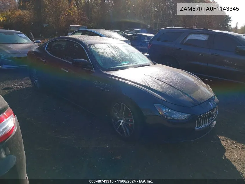 ZAM57RTA0F1143345 2015 Maserati Ghibli S Q4