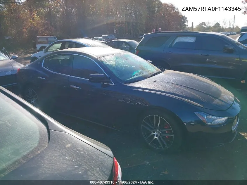 ZAM57RTA0F1143345 2015 Maserati Ghibli S Q4