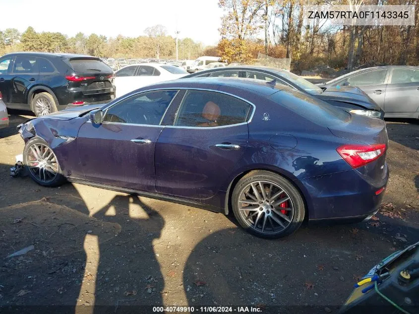 ZAM57RTA0F1143345 2015 Maserati Ghibli S Q4