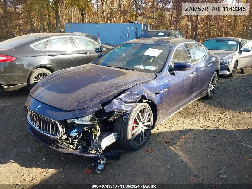 ZAM57RTA0F1143345 2015 Maserati Ghibli S Q4