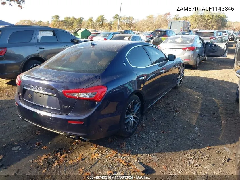 ZAM57RTA0F1143345 2015 Maserati Ghibli S Q4