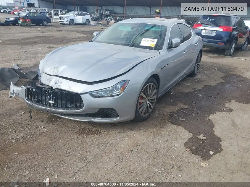 2015 Maserati Ghibli S Q4 VIN: ZAM57RTA9F1153470 Lot: 40764509