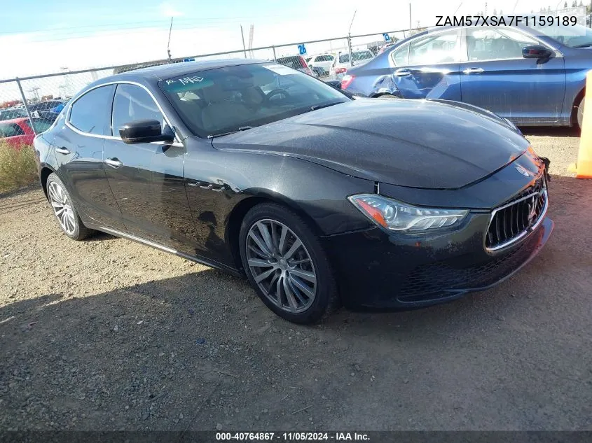 2015 Maserati Ghibli VIN: ZAM57XSA7F1159189 Lot: 40764867