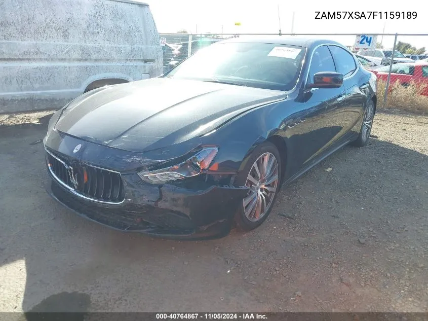 2015 Maserati Ghibli VIN: ZAM57XSA7F1159189 Lot: 40764867