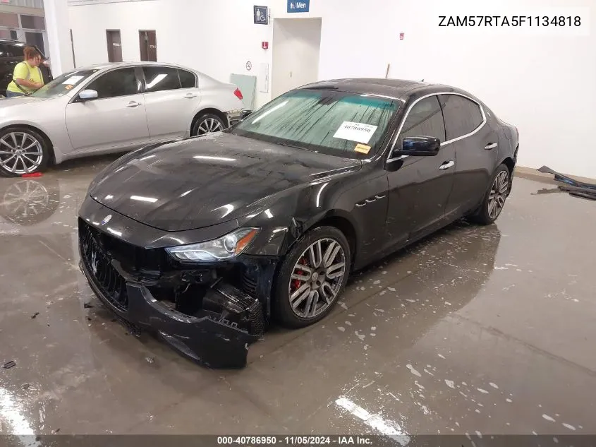 2015 Maserati Ghibli S Q4 VIN: ZAM57RTA5F1134818 Lot: 40786950