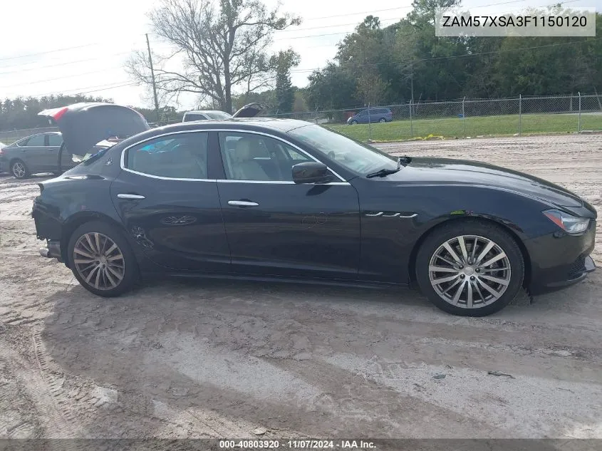 2015 Maserati Ghibli VIN: ZAM57XSA3F1150120 Lot: 40803920