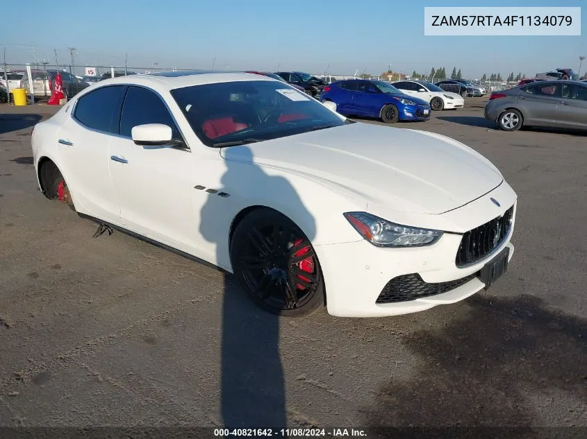 2015 Maserati Ghibli S Q4 VIN: ZAM57RTA4F1134079 Lot: 40821642