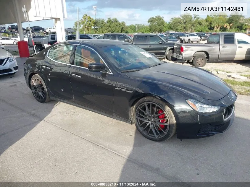 ZAM57RTA3F1142481 2015 Maserati Ghibli S Q4