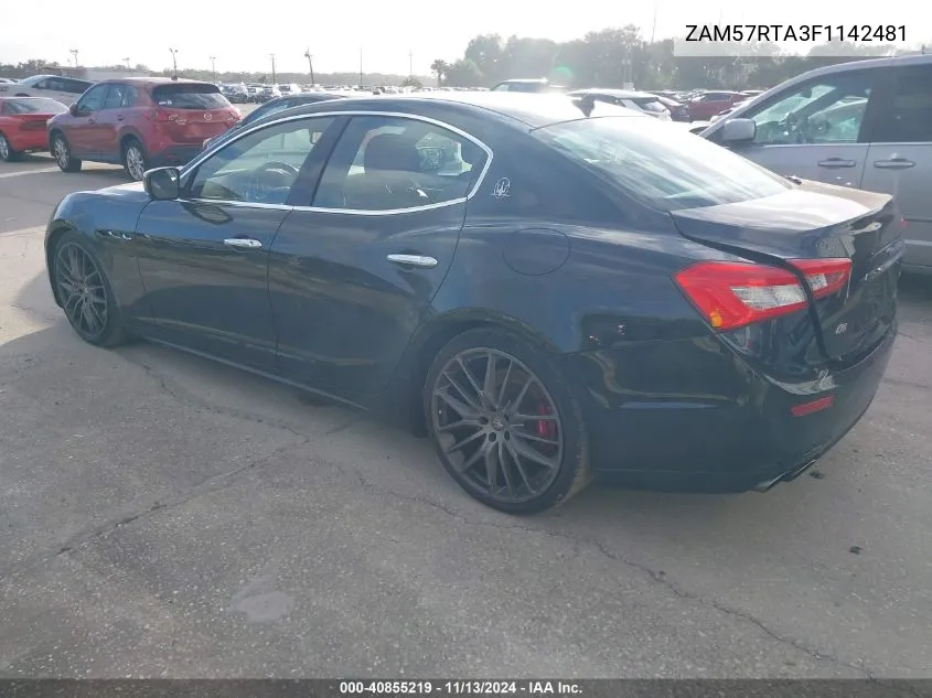 ZAM57RTA3F1142481 2015 Maserati Ghibli S Q4