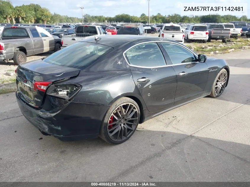 ZAM57RTA3F1142481 2015 Maserati Ghibli S Q4