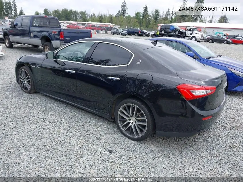 2016 Maserati Ghibli VIN: ZAM57XSA6G1171142 Lot: 39770424