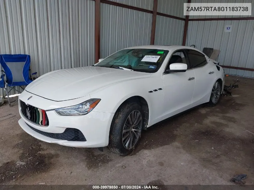 2016 Maserati Ghibli S Q4 VIN: ZAM57RTA8G1183738 Lot: 39979850