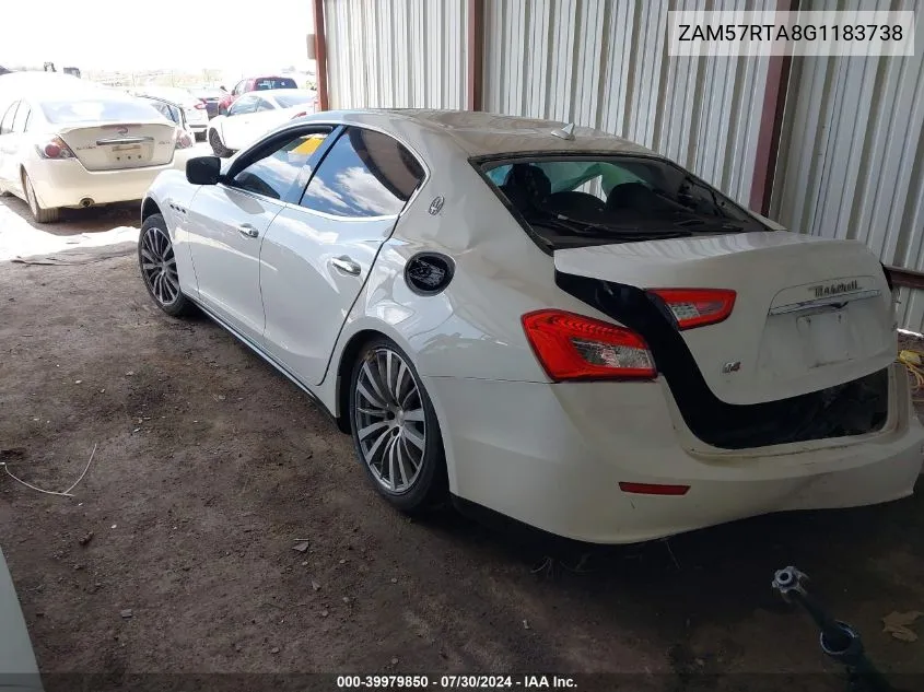 ZAM57RTA8G1183738 2016 Maserati Ghibli S Q4