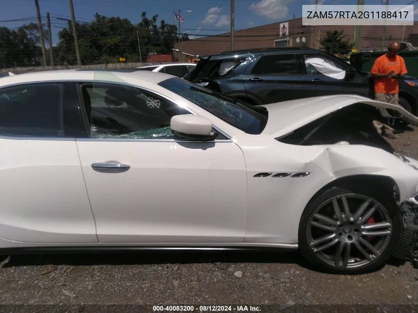 ZAM57RTA2G1188417 2016 Maserati Ghibli S Q4