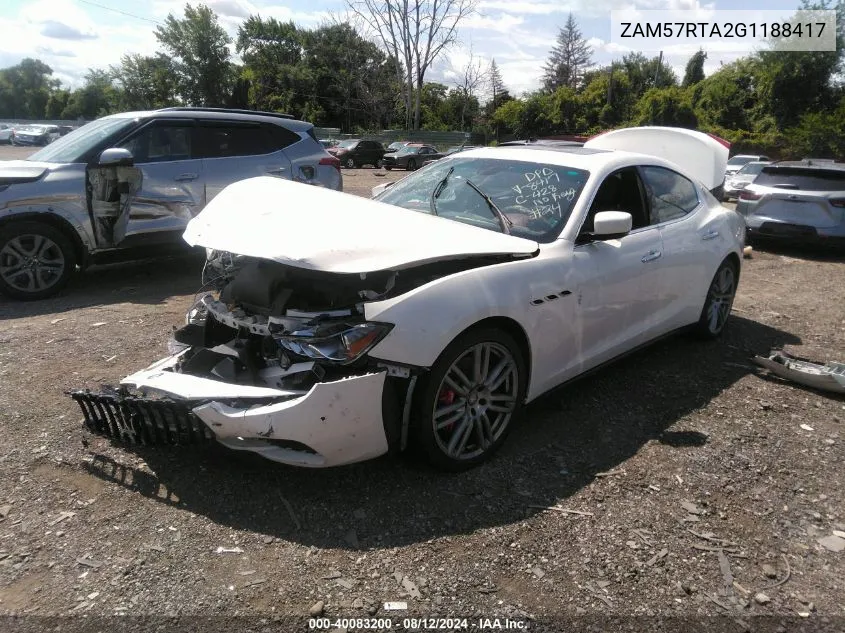 ZAM57RTA2G1188417 2016 Maserati Ghibli S Q4