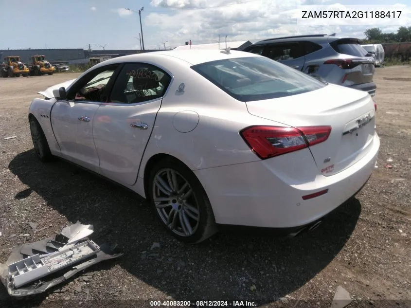 ZAM57RTA2G1188417 2016 Maserati Ghibli S Q4