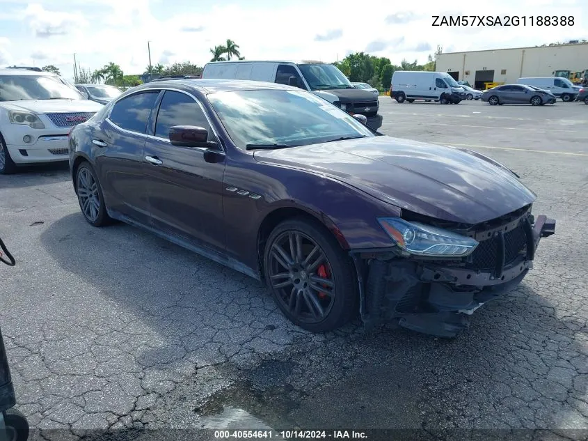 ZAM57XSA2G1188388 2016 Maserati Ghibli