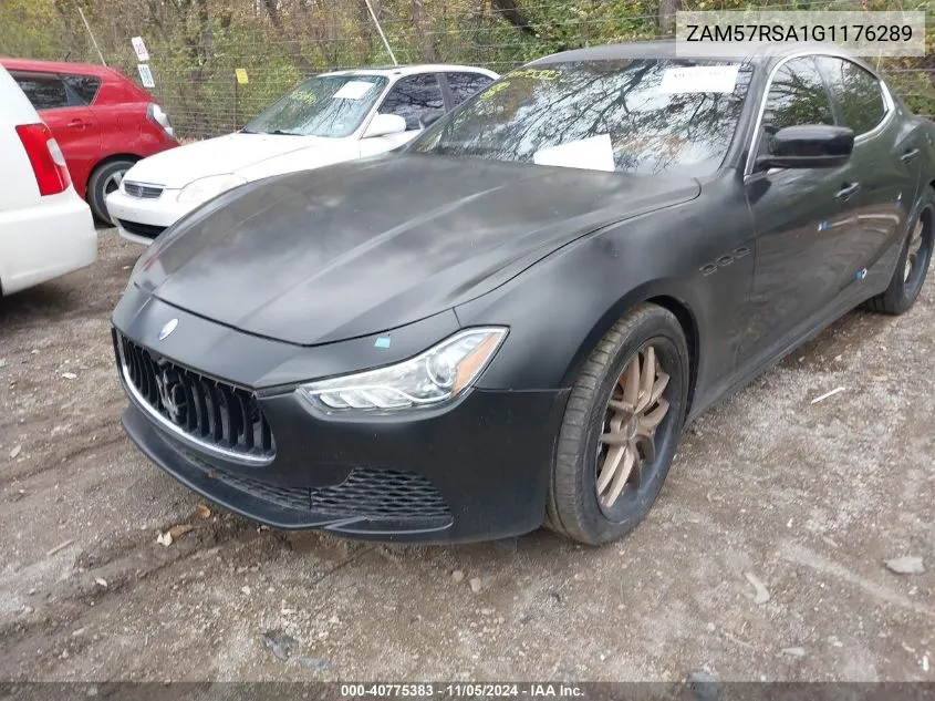 2016 Maserati Ghibli S VIN: ZAM57RSA1G1176289 Lot: 40775383