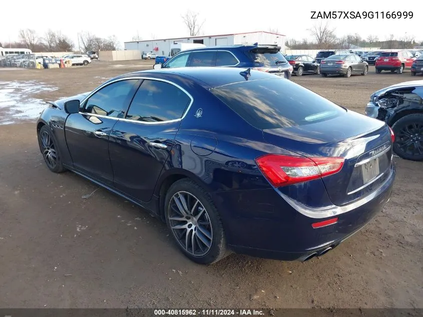 2016 Maserati Ghibli VIN: ZAM57XSA9G1166999 Lot: 40815962