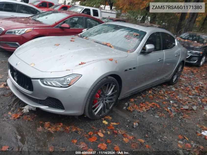 2016 Maserati Ghibli S VIN: ZAM57RSA6G1171380 Lot: 40855837