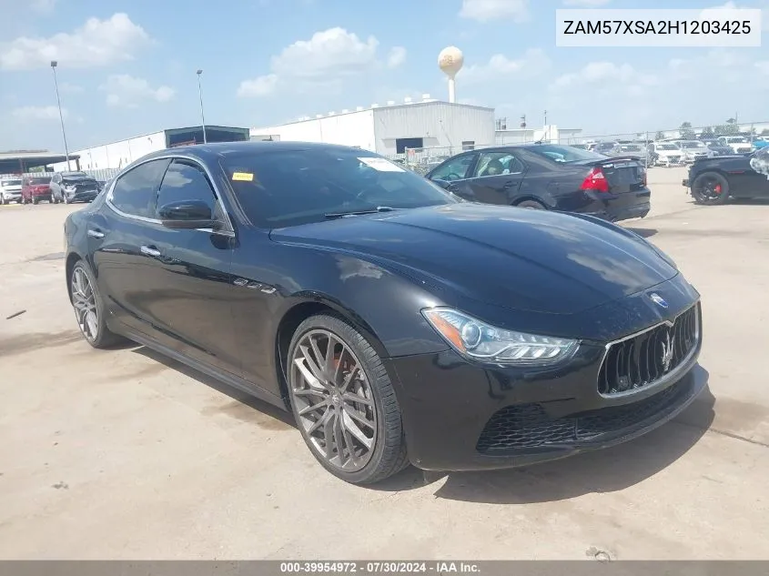 2017 Maserati Ghibli VIN: ZAM57XSA2H1203425 Lot: 39954972