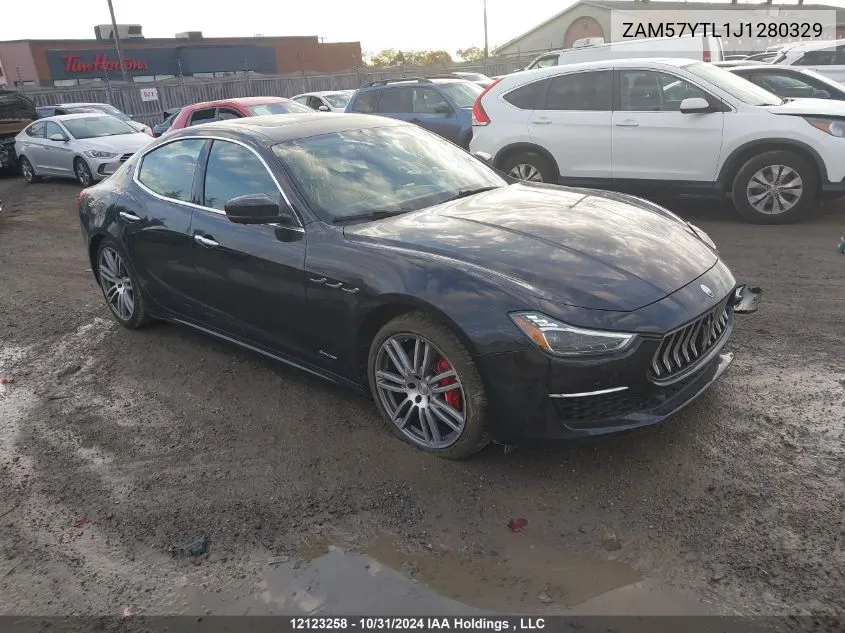 2018 Maserati Ghibli S Q4 Granlusso VIN: ZAM57YTL1J1280329 Lot: 12123258