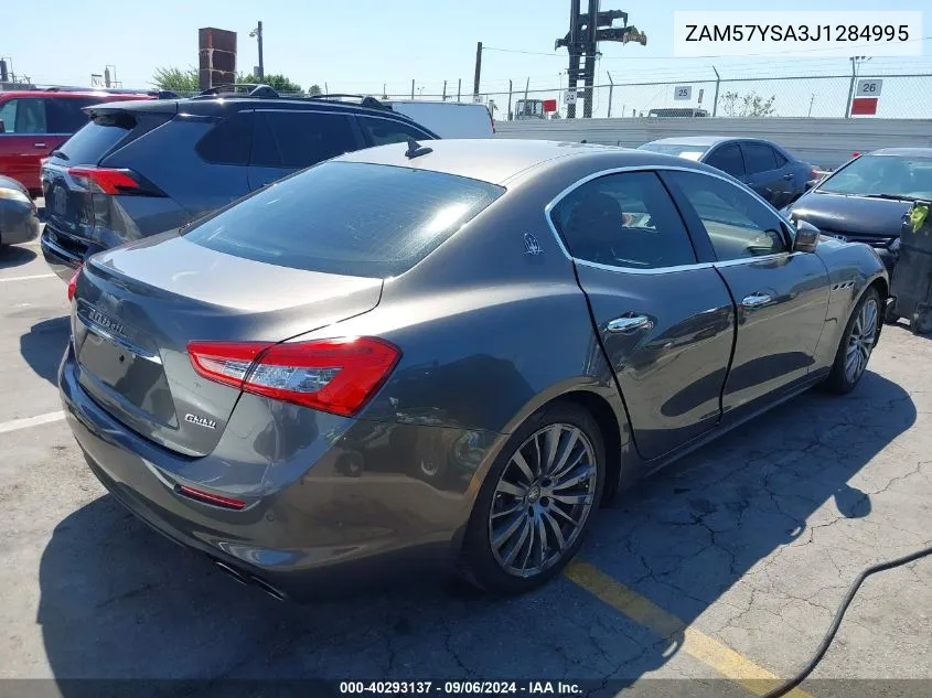 2018 Maserati Ghibli S VIN: ZAM57YSA3J1284995 Lot: 40293137