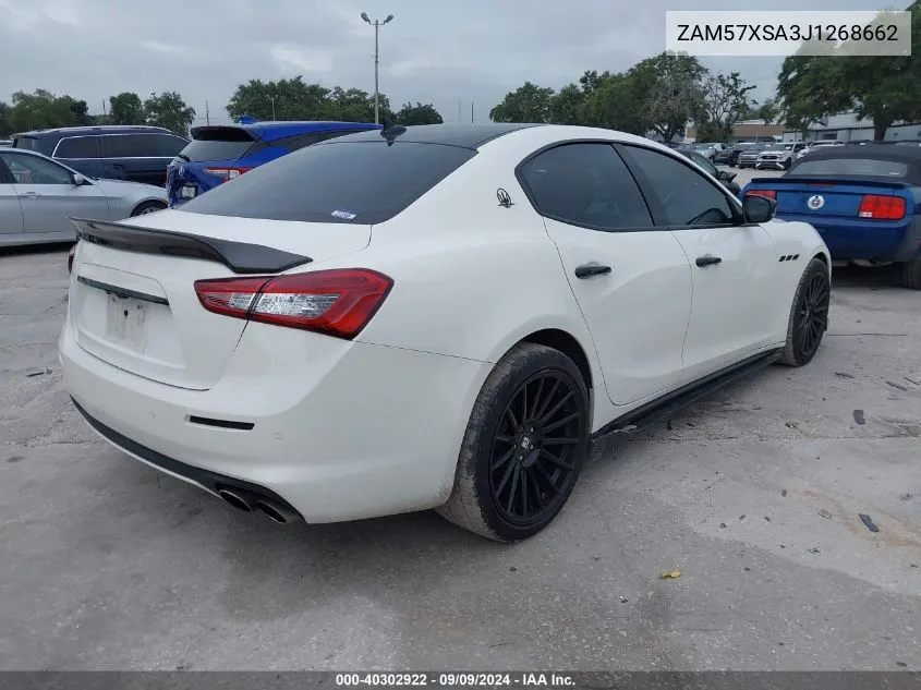 2018 Maserati Ghibli VIN: ZAM57XSA3J1268662 Lot: 40302922