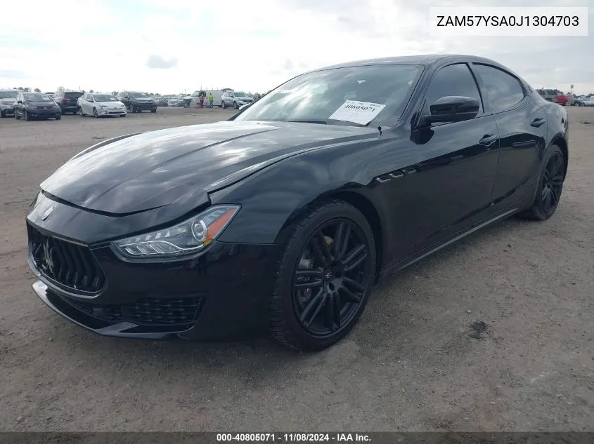 2018 Maserati Ghibli S VIN: ZAM57YSA0J1304703 Lot: 40805071