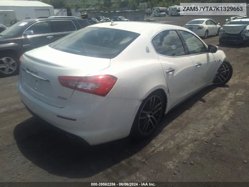 2019 Maserati Ghibli S Q4 VIN: ZAM57YTA7K1329663 Lot: 39562256