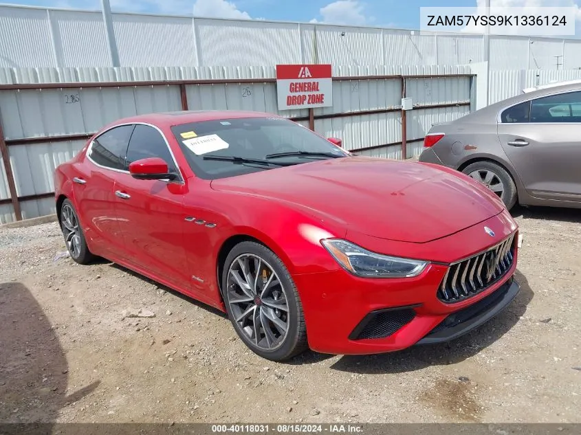 2019 Maserati Ghibli S Gransport VIN: ZAM57YSS9K1336124 Lot: 40118031