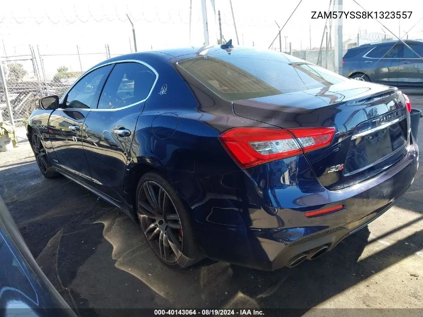 2019 Maserati Ghibli S Gransport VIN: ZAM57YSS8K1323557 Lot: 40143064