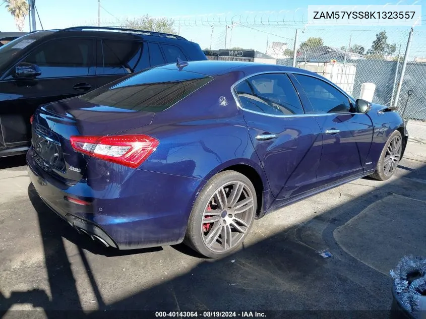 2019 Maserati Ghibli S Gransport VIN: ZAM57YSS8K1323557 Lot: 40143064