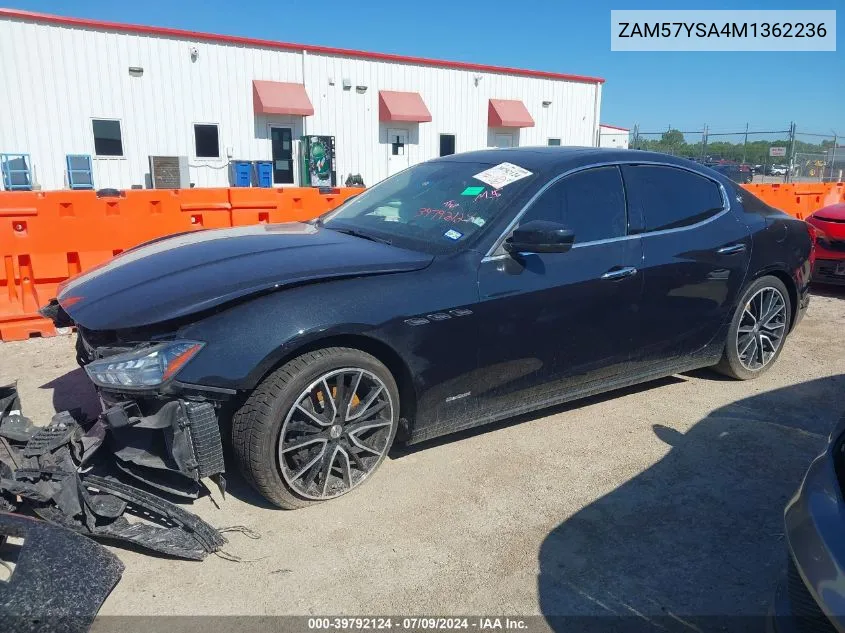 2021 Maserati Ghibli S VIN: ZAM57YSA4M1362236 Lot: 39792124