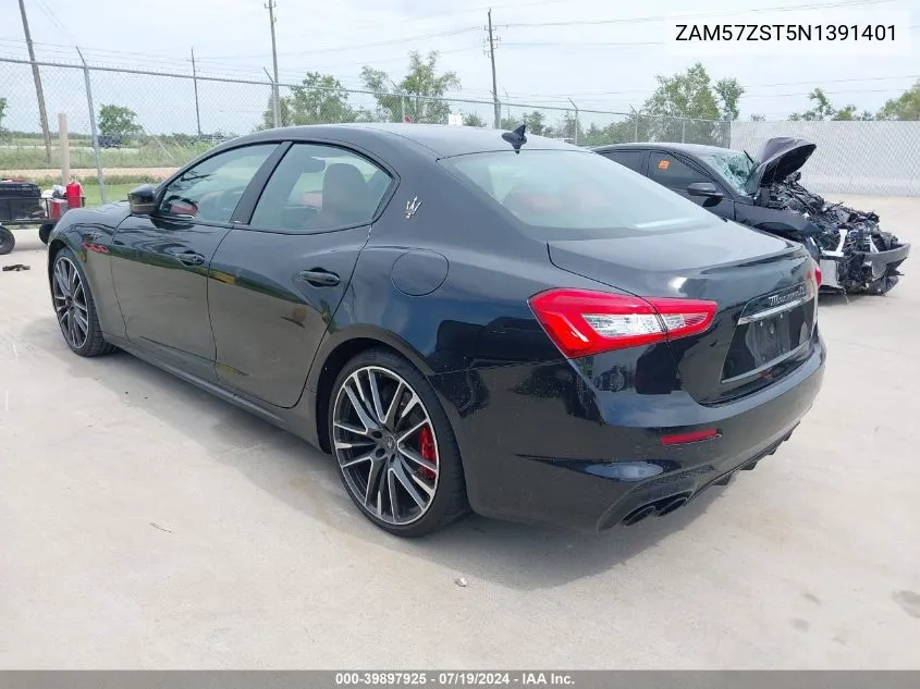 2022 Maserati Ghibli Trofeo VIN: ZAM57ZST5N1391401 Lot: 39897925