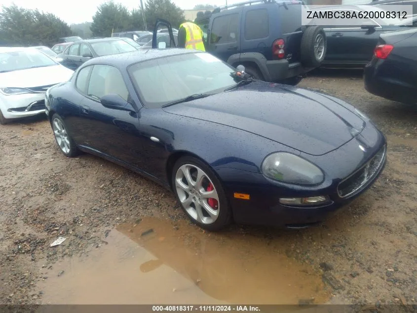 2002 Maserati Coupe VIN: ZAMBC38A620008312 Lot: 40818317