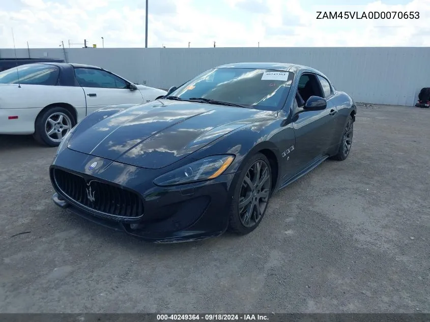 2013 Maserati Granturismo S/Sport/Mc VIN: ZAM45VLA0D0070653 Lot: 40249364