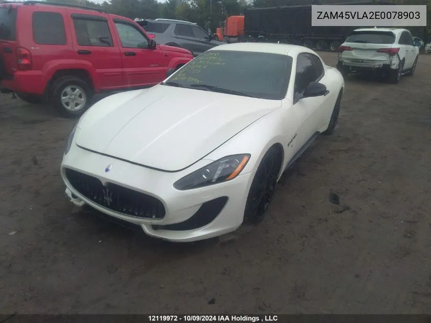 2014 Maserati Granturismo Mc/Sport VIN: ZAM45VLA2E0078903 Lot: 12119972