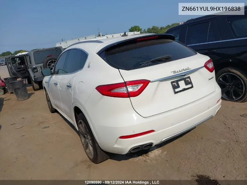 2017 Maserati Levante S VIN: ZN661YUL9HX196838 Lot: 12090590