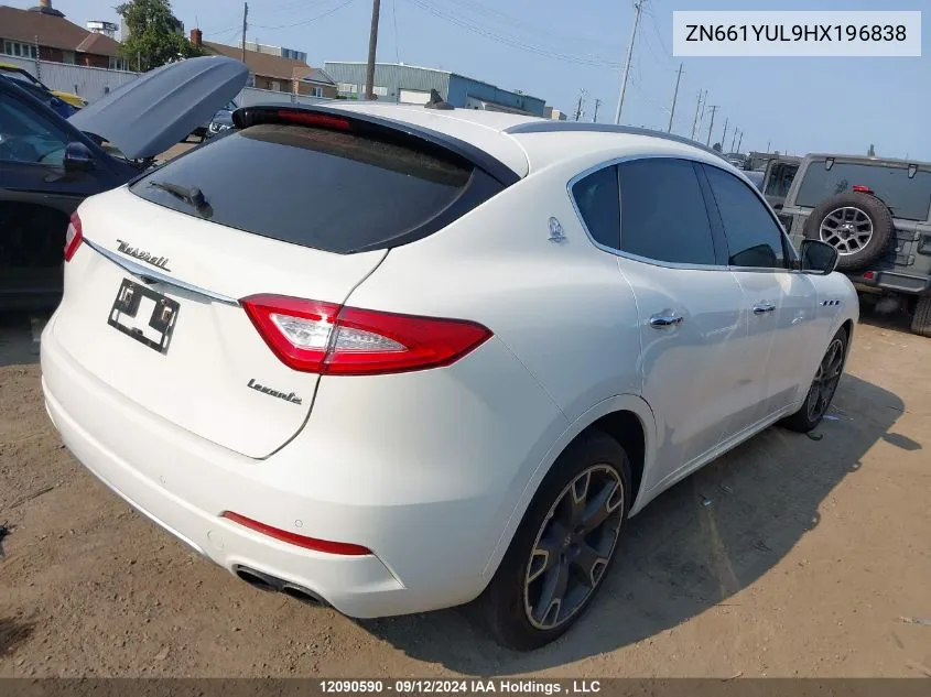 2017 Maserati Levante S VIN: ZN661YUL9HX196838 Lot: 12090590