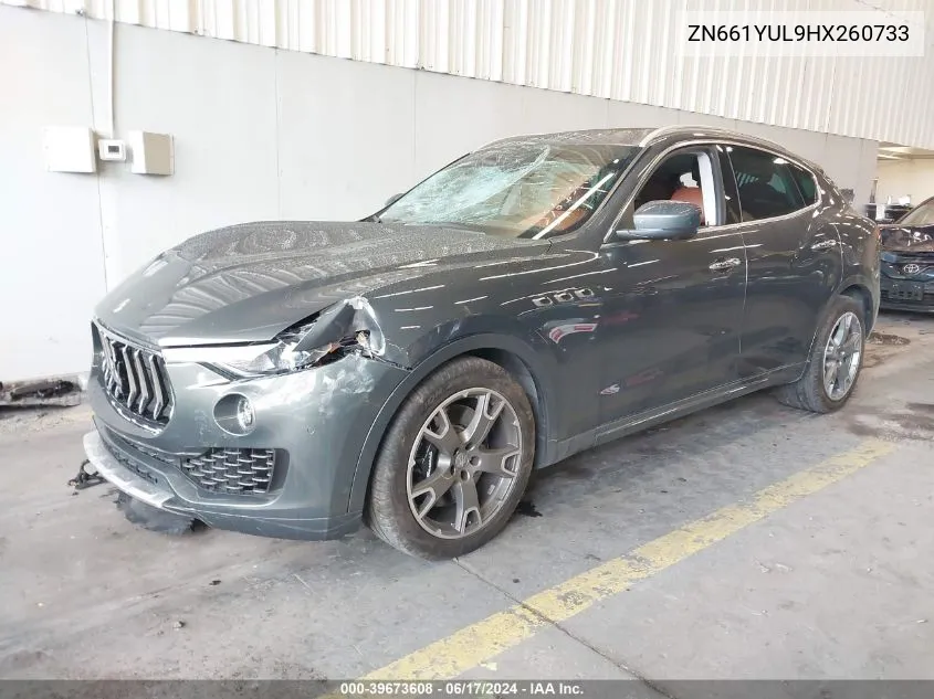 2017 Maserati Levante S VIN: ZN661YUL9HX260733 Lot: 39673608