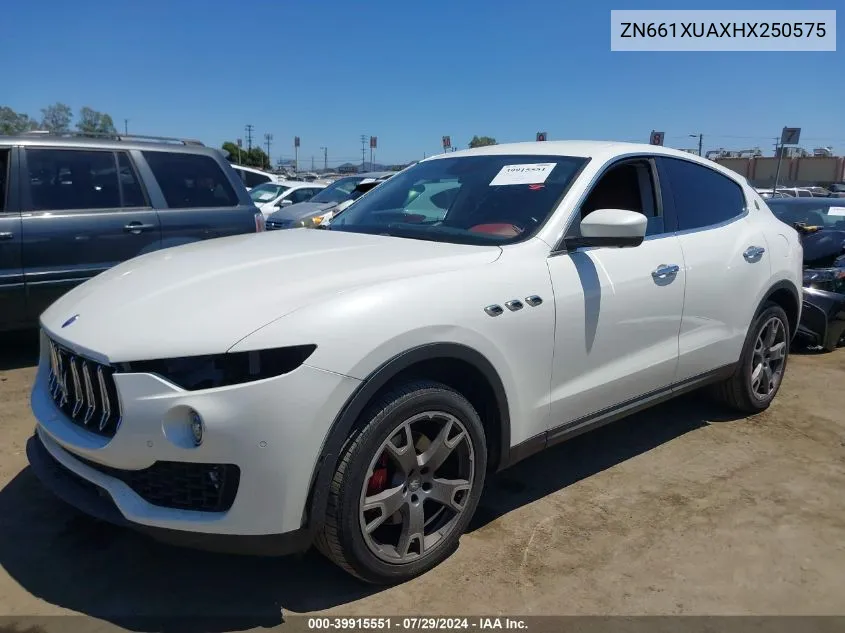 ZN661XUAXHX250575 2017 Maserati Levante