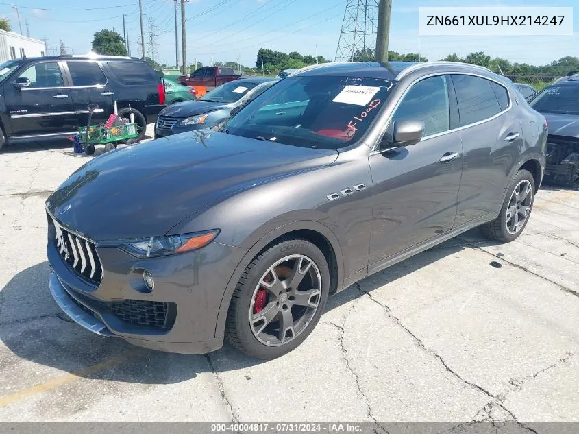 ZN661XUL9HX214247 2017 Maserati Levante